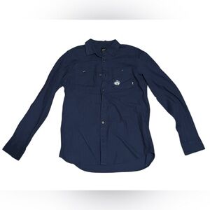 Vans Dark Blue Casual Button Down Shirt